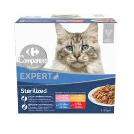 Pâtée pour chats sauce poissons/viandes (680g)