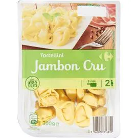 CARREFOUR Pâtes fraîches tortellini jambon cru 300g