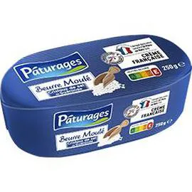 Beurre moulé cristaux de sel de Guérande (250g)