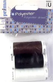 Lot de 3 fils polyester (x3)