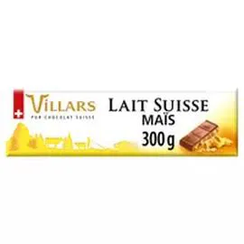Tablette de chocolat lait Suisse aux maïs croustillants (300g)