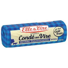 Beurre de tradition Condé sur Vire doux (250g)