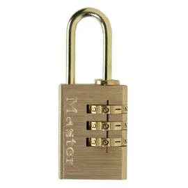 MASTER LOCK Cadenas en laiton 20mm à combinaison l'unité