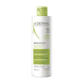A-DERMA Biology Lait Démaquillant Dermatologique Hydra Nettoyant Bio 400ml