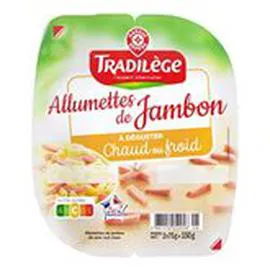 MARQUE REPÈRE, TRADILÈGE Allumettes de jambon 2x75g