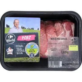 Viande de Porc: rôti échine sans os (800g)