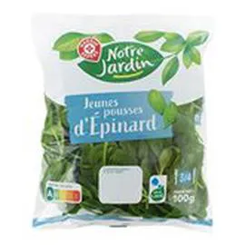 MARQUE REPÈRE, NOTRE JARDIN Salade Jeunes pousses d'épinard 100g
