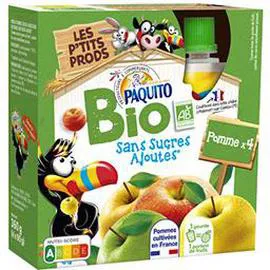 Purée pomme sans sucres ajoutés BIO (4x90g)