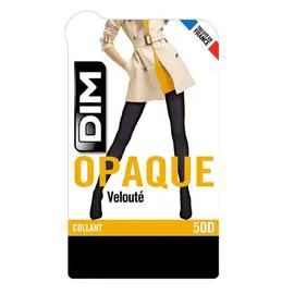 Collant Femme 50D Noir Opaque Veloutés Taille 1/2 (l'unité)