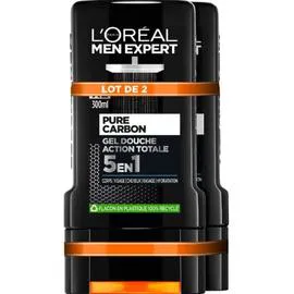L'ORÉAL PARIS, MEN EXPERT Gel Douche Total clean 2x300ml