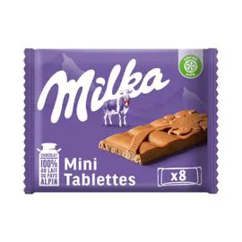 MILKA Chocolat au lait Mini Tablettes 200g