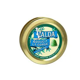 Pastille avec sucres gout menthe eucalyptus (50g)