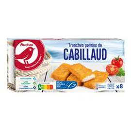 Tranches panées filet de cabillaud MSC (400g)