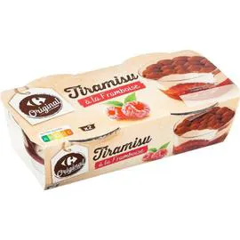 Dessert Tiramisu framboise (2x100g)
