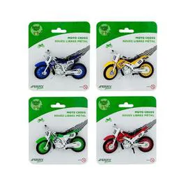 Jouet Moto Cross Metal Roues Libres (l'unité)