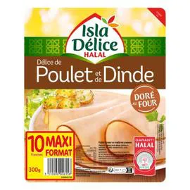 Blanc de poulet Halal Dore Au Four 10Tr (300g)