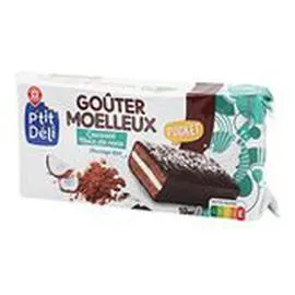 Goûter Moelleux Lait cacao et coco x10 (420g)