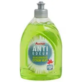AUCHAN Liquide vaisselle anti-odeur au bicarbonate citron vert 500ml