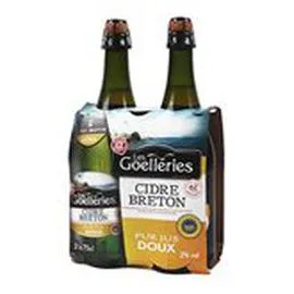 Cidre breton Doux, 2%vol (2x75cl)