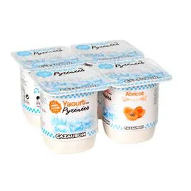 Yaourt abricot (4x125g)