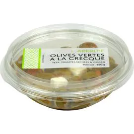 Olives vertes feta tomate & origan (150g)