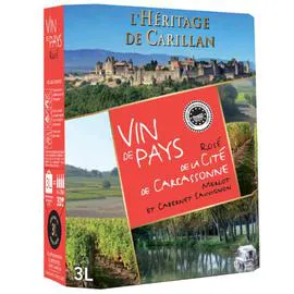 Vin rosé IGP Merlot Cabernet Sauvignon (3l)