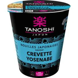 TANOSHI Nouilles japonaises saveur crevettes Yosenabe 65g