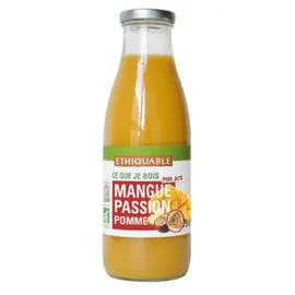 ÉTHIQUABLE Jus 100% pur jus mangue passion pomme Bio 1l