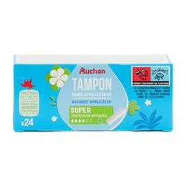Tampons sans applicateur super (x24)