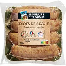 Diots de Savoie fumés au bois de hêtre (360g)