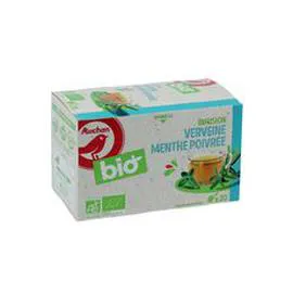 Infusion au thé vert verveine et menthe poivrée (30g)