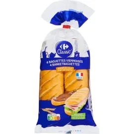 Baguettes viennoises (4x85g)
