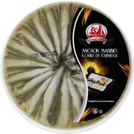 Anchois marinés à l'huile de tournesol (470g)