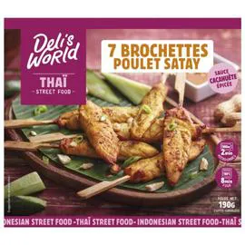 Brochette de poulet satay (190g)