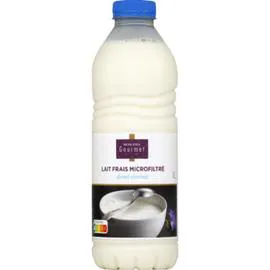 MONOPRIX GOURMET Lait frais et demi-écrémé, microfiltré 1l