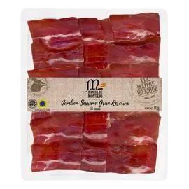 Jambon Serrano Gran Reserva Coupe TAPAS 18 mois (80g)