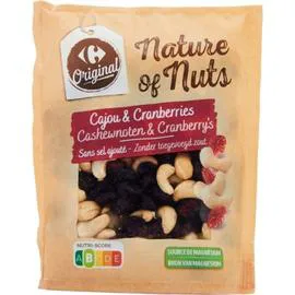 Mélange cajou/cranberries sans sel (200g)