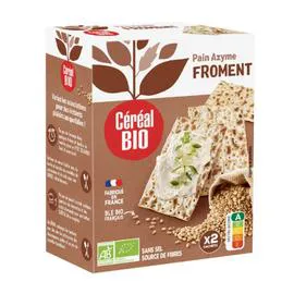 Pain azyme froment bio (2x100g)