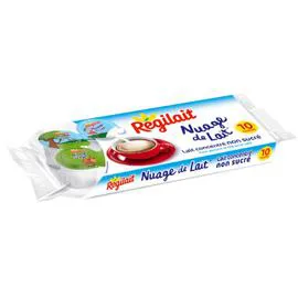 RÉGILAIT Lait concentré non sucré nuage de lait 10x7,5g