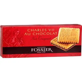 Biscuits sablés chocolat noir FOSSIER (175g)