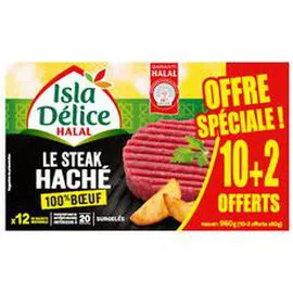Steaks hachés 100% boeuf halal (960g)