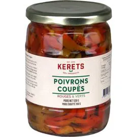 Poivrons coupés rouges & verts (350g )