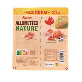 AUCHAN Allumettes nature 2x150g
