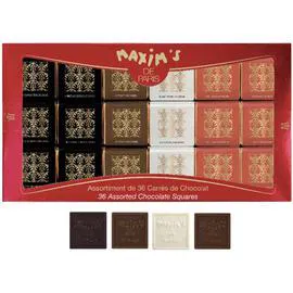 MAXIM'S DE PARIS Etui Assortiments de 36 Carrés Chocolat 180g
