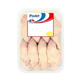 Cuisses de poulet blanc avec partie de dos (2kg)
