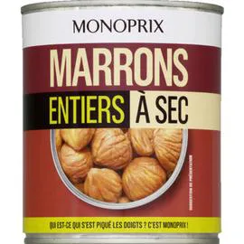 MONOPRIX Marrons entiers à l'étuvée 510g