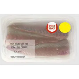 Barquette de filet lieu noir (220g)