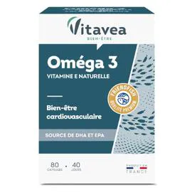 Complément alimentaire oméga 3 vitamine E (x80)