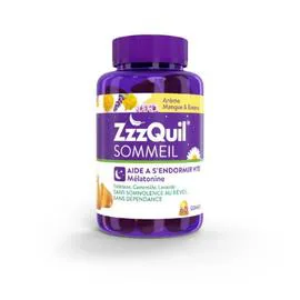 Complément Alimentaire Sommeil Mélatonine Arôme Mangue & Banane (x60)