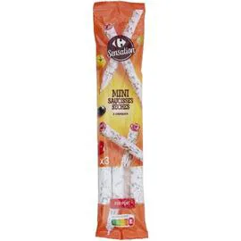 Mini saucisses sèches à croquer (3x50g)